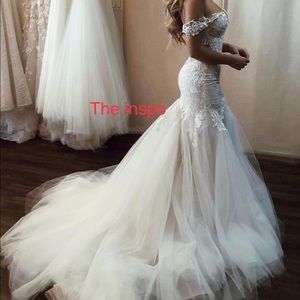 Ines Di Santo Lyra INSPIRED Mermaid wedding gown